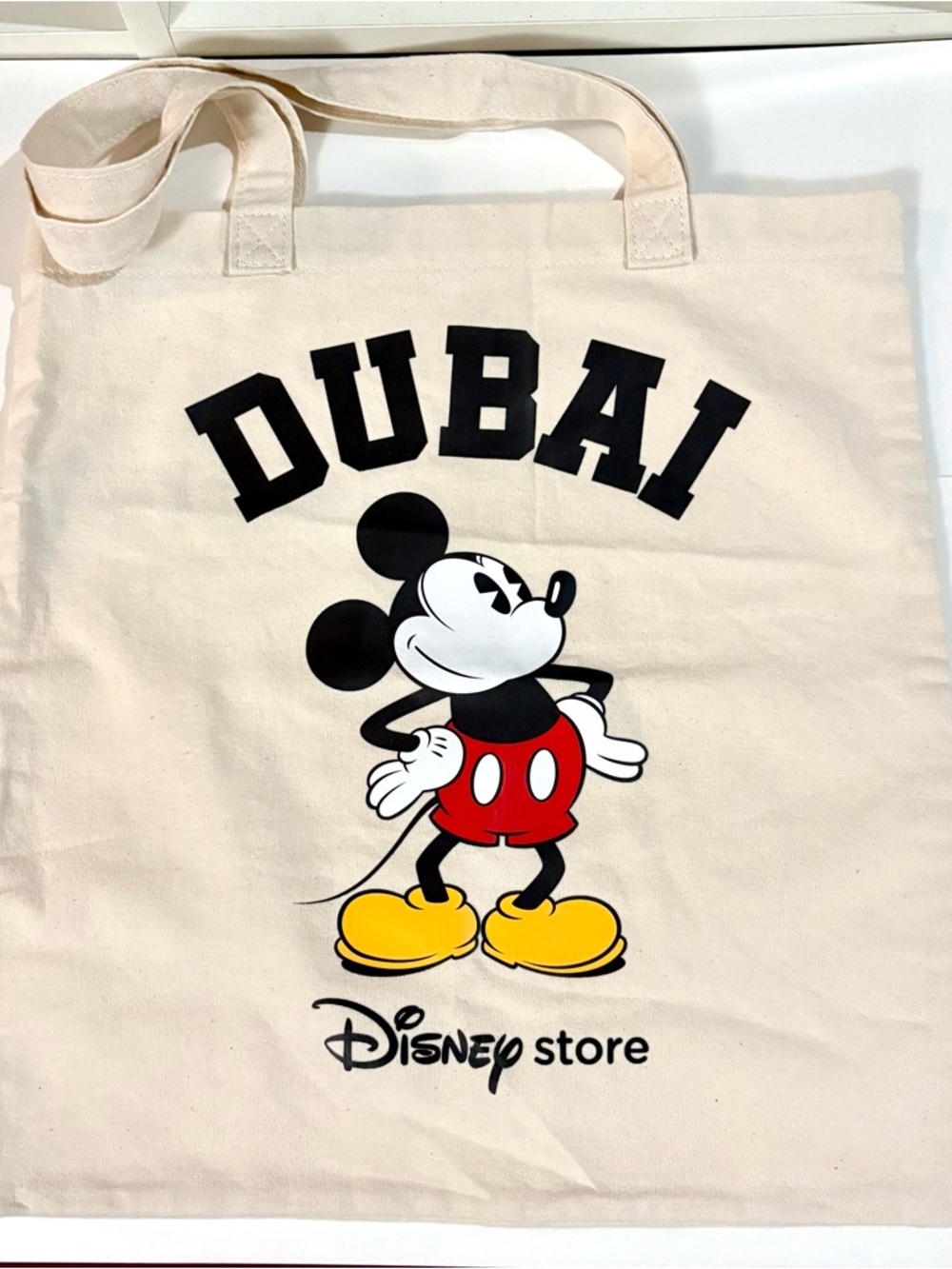 Dubai Disney Store canvas tote bag